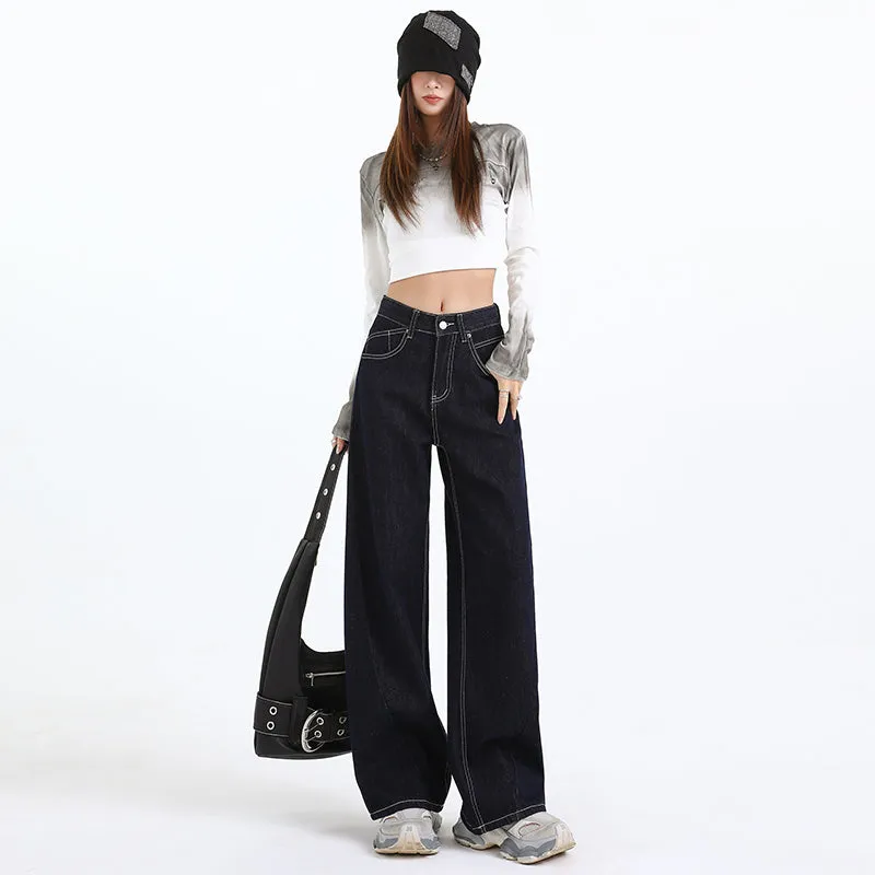 High-Quality Straight Leg Jeans for Women with Minimalist Style