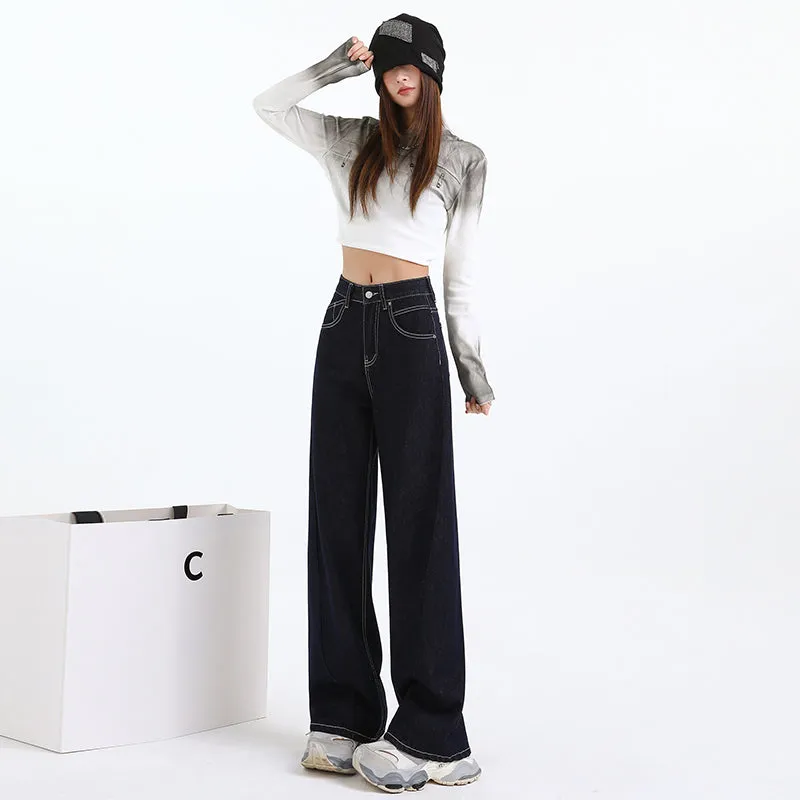 High-Quality Straight Leg Jeans for Women with Minimalist Style