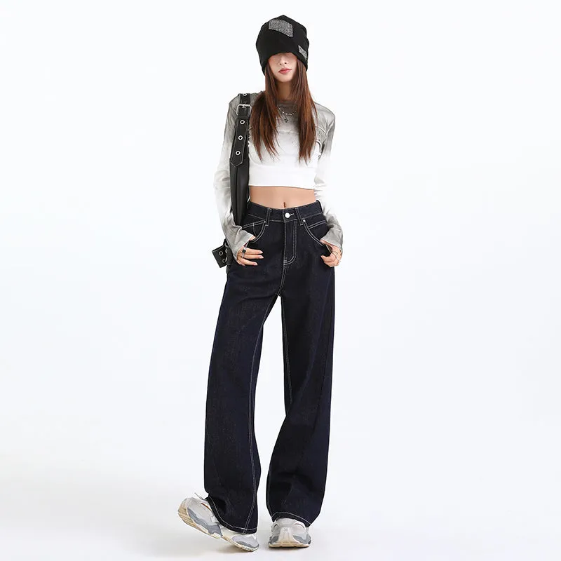 High-Quality Straight Leg Jeans for Women with Minimalist Style