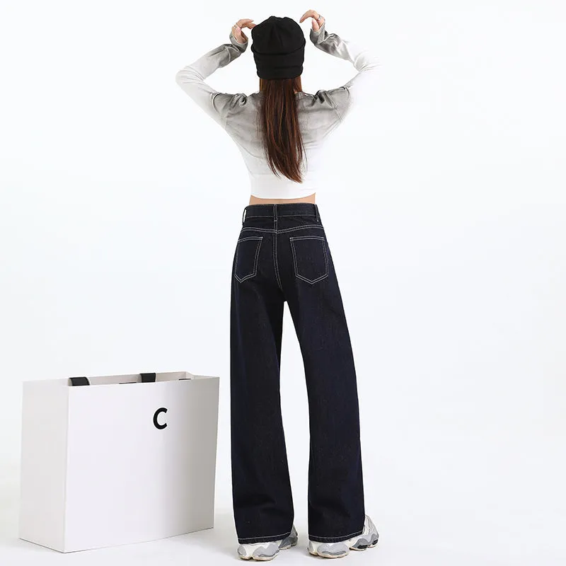 High-Quality Straight Leg Jeans for Women with Minimalist Style
