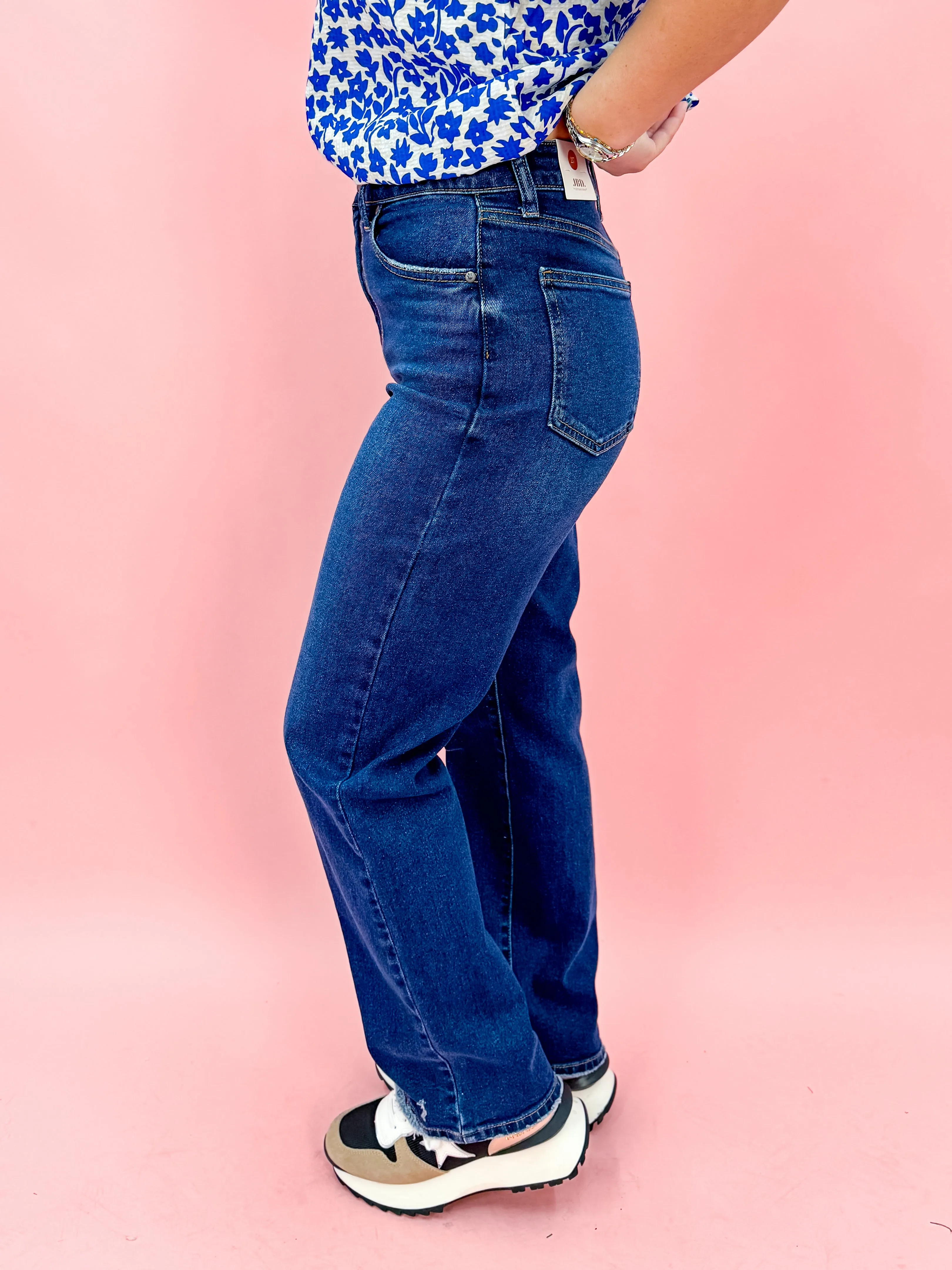 High Rise Clean Straight Leg Jeans