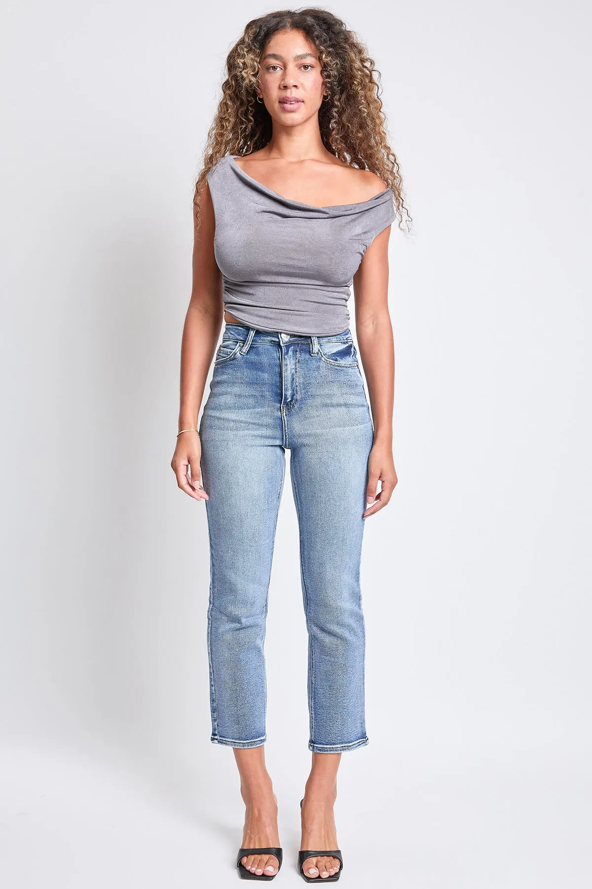 High Rise Vintage Stretch Straight Leg Crop Jeans, Pack of 12
