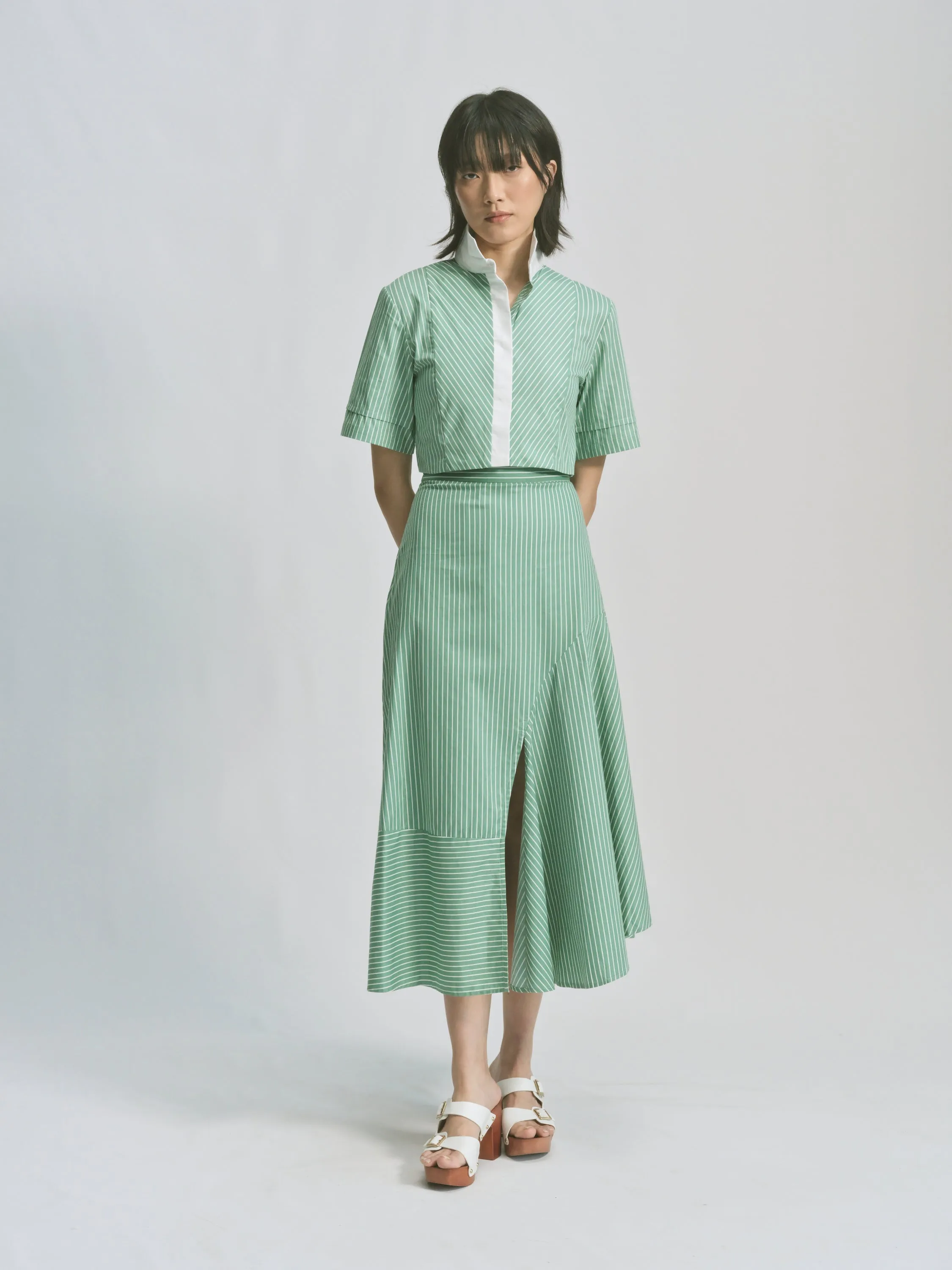HIGH WAIST SWING SKIRT