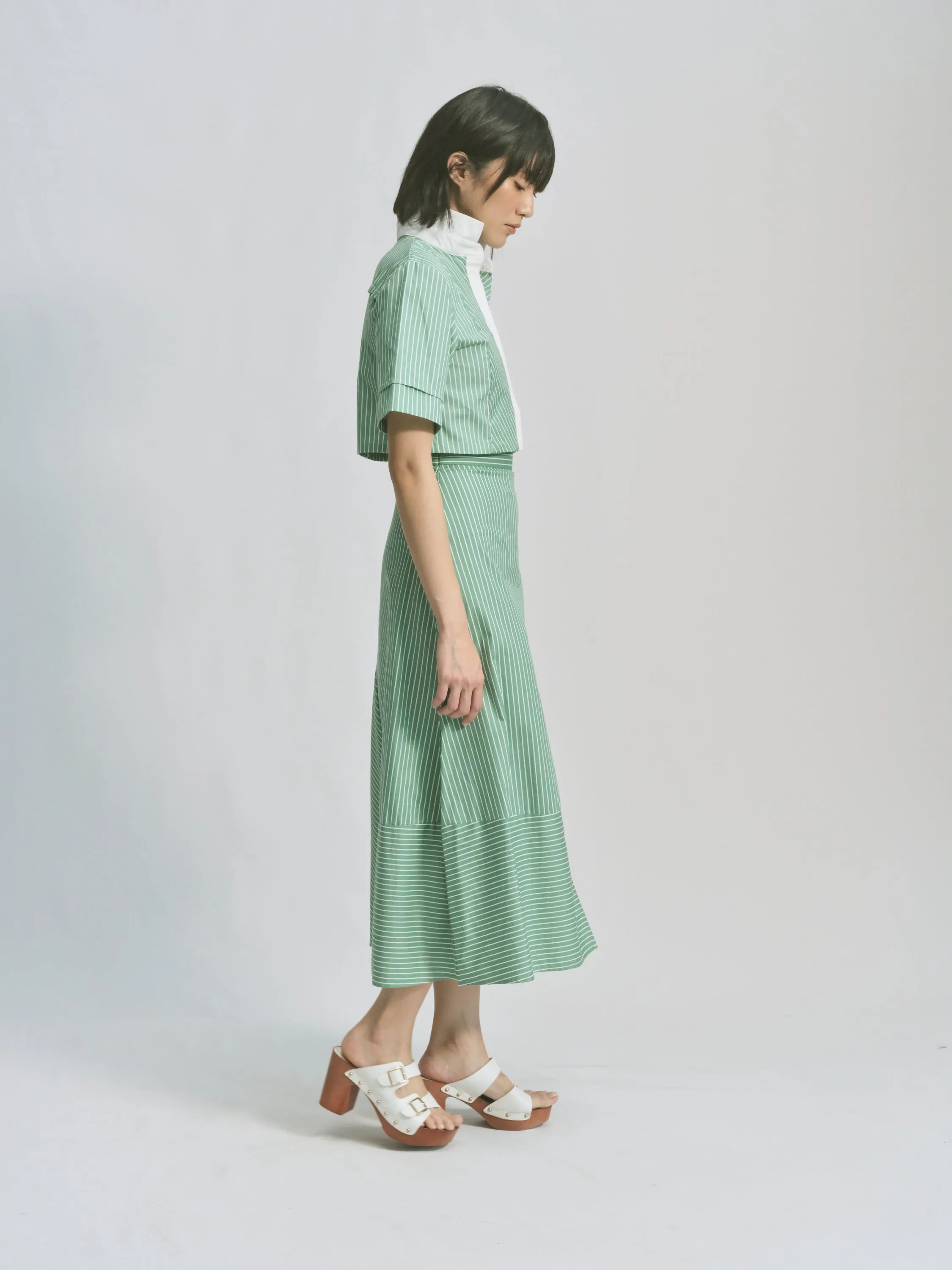 HIGH WAIST SWING SKIRT