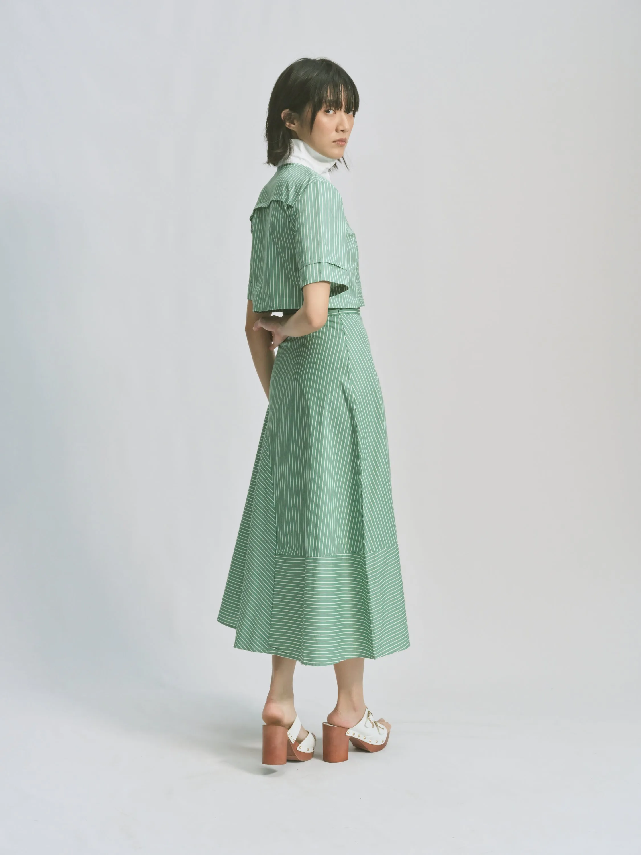 HIGH WAIST SWING SKIRT