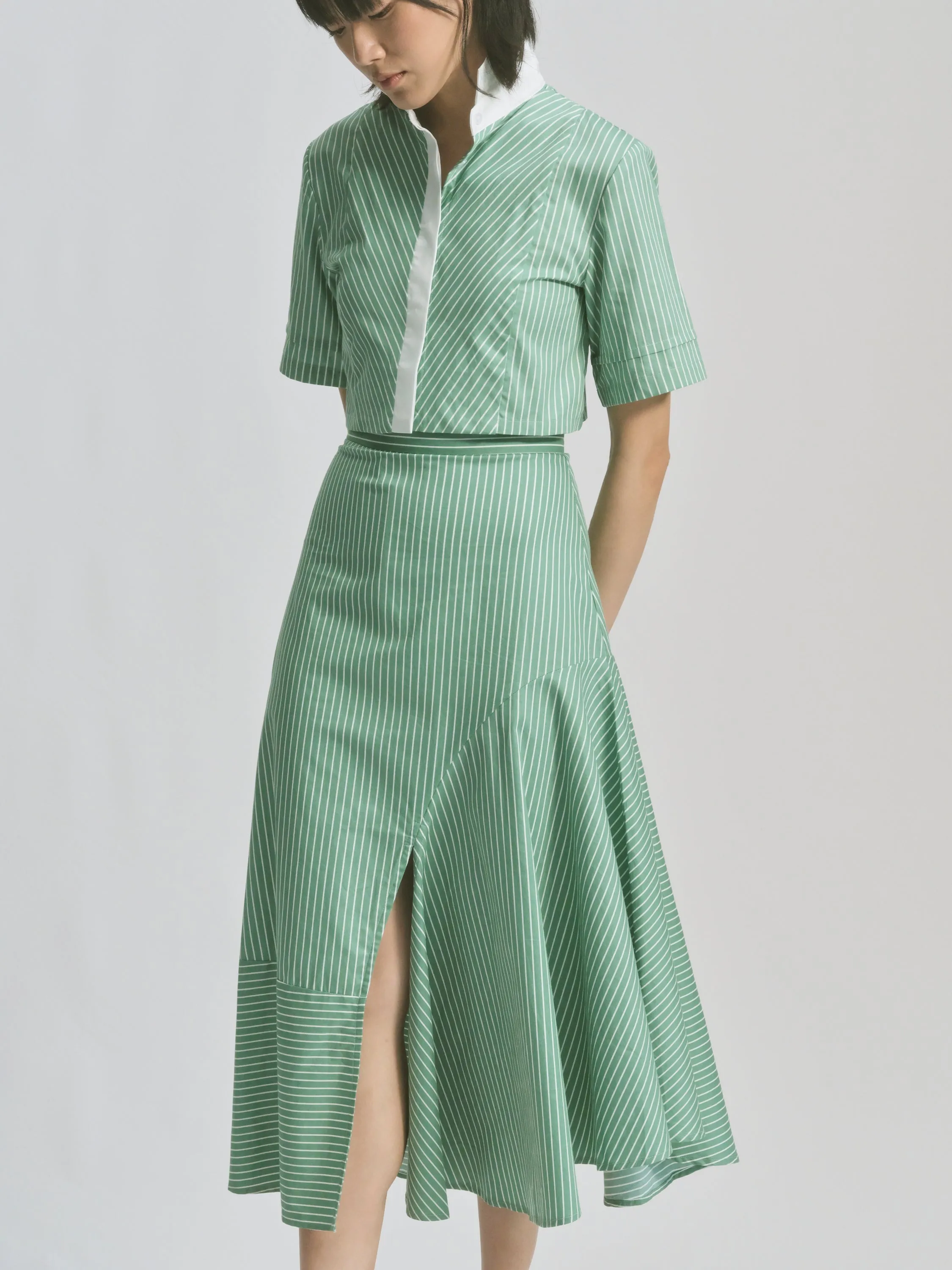 HIGH WAIST SWING SKIRT