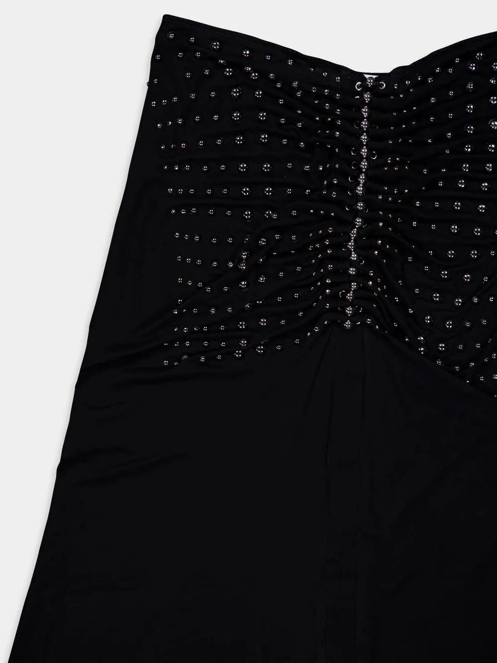 High-Waisted Studded Skirt