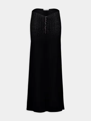 High-Waisted Studded Skirt