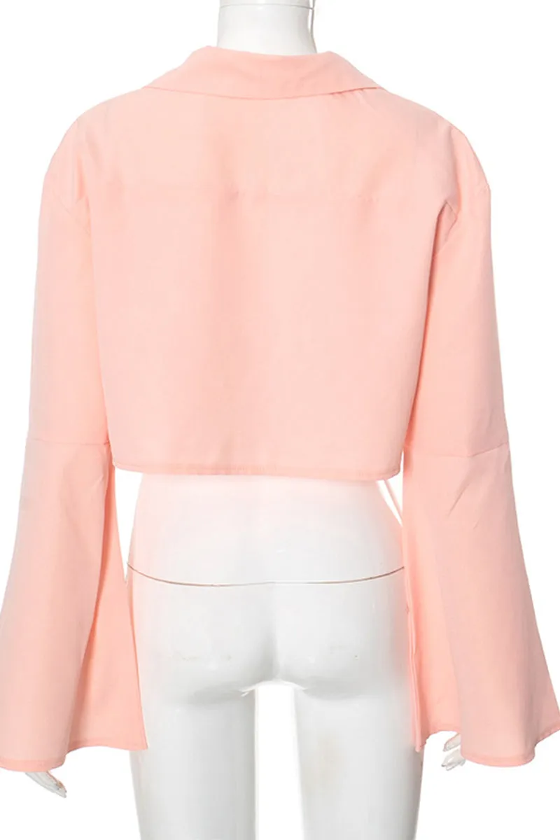 HTS1045 Urban Rebel Crop Shirt Top