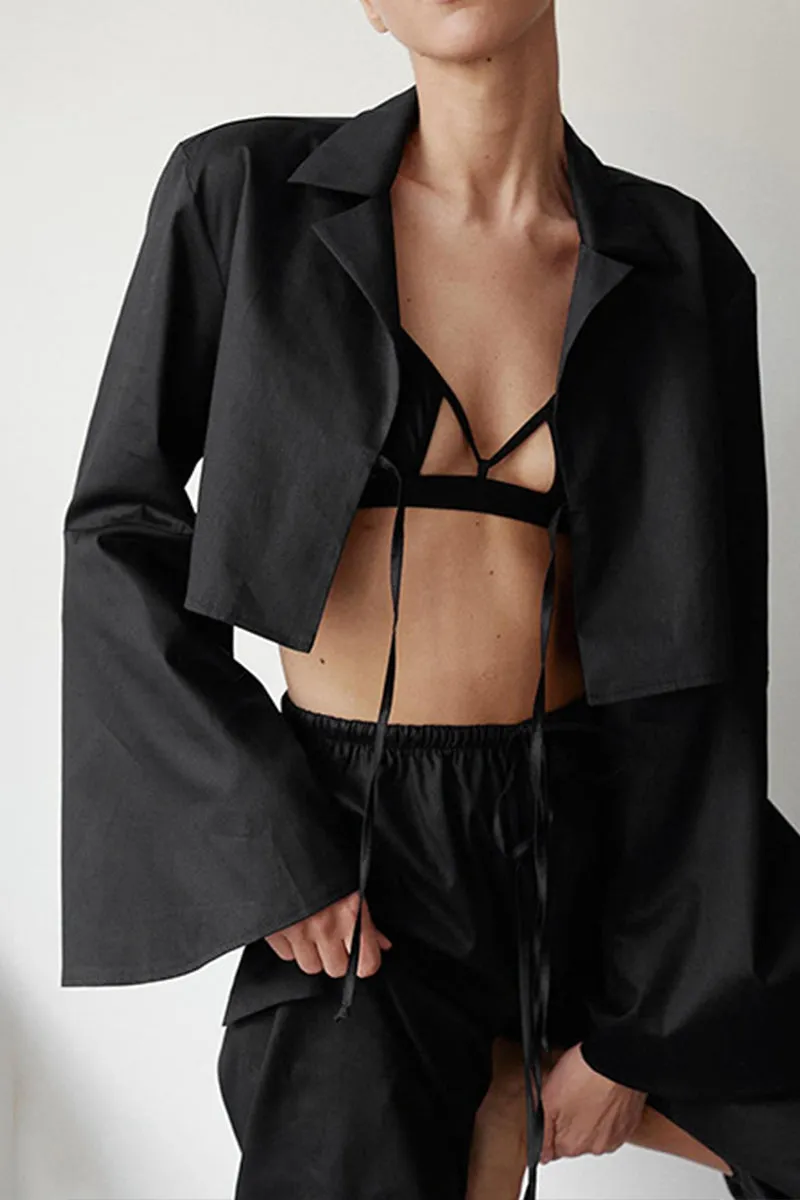 HTS1045 Urban Rebel Crop Shirt Top