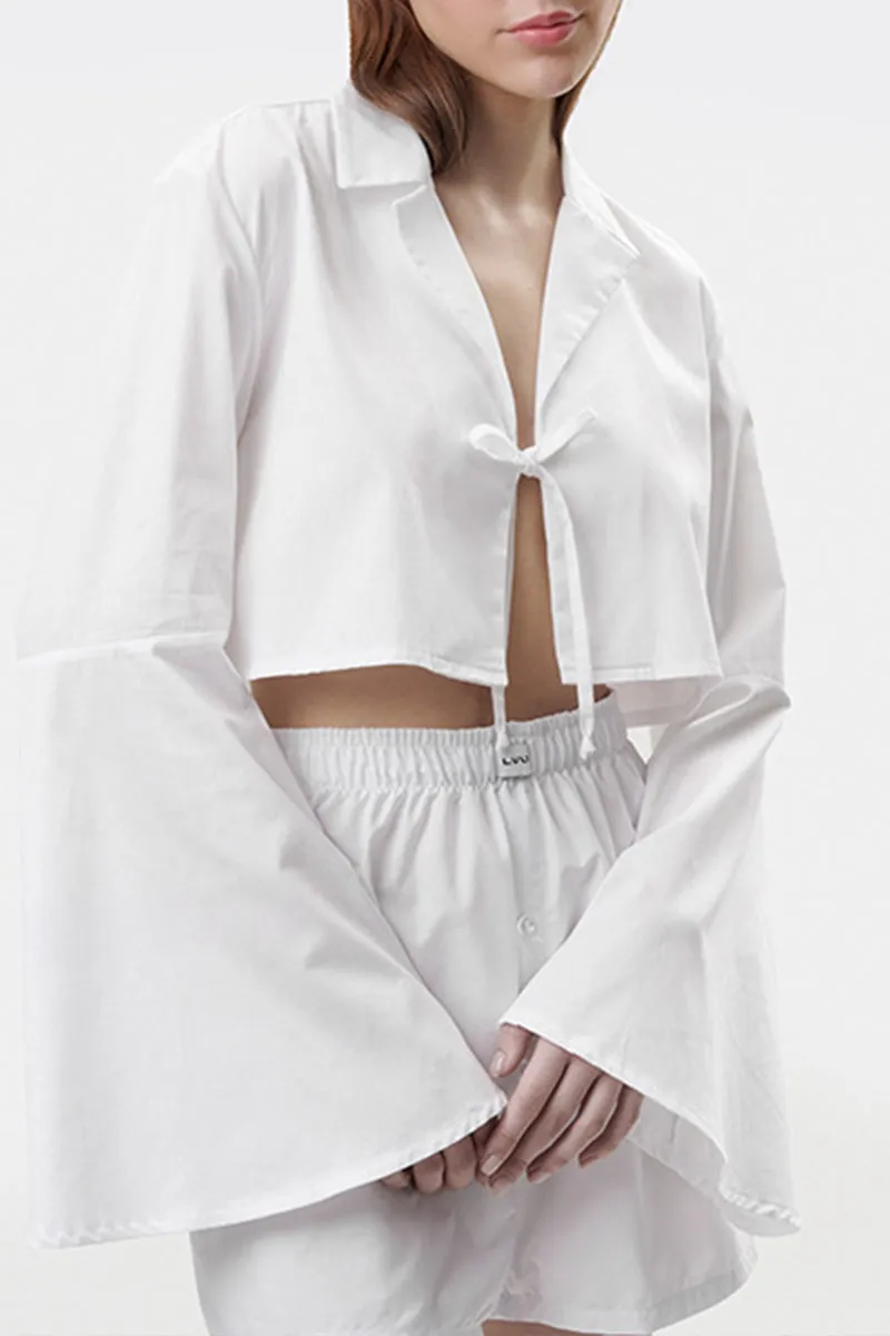 HTS1045 Urban Rebel Crop Shirt Top