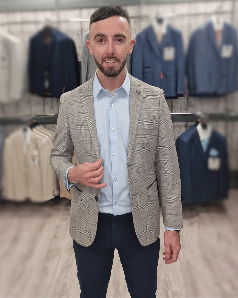 Hugo Grey Jacket with Navy Chino