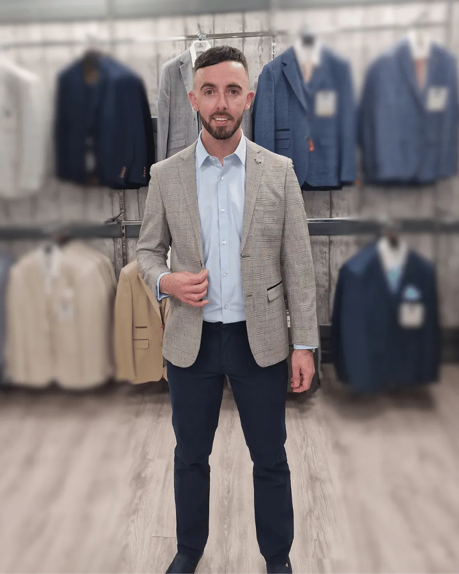 Hugo Grey Jacket with Navy Chino