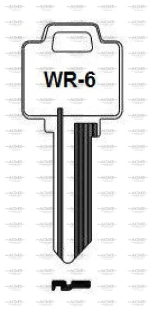 Ilco N1176 WR6 Box of 50 Key Blanks for Smart Key Locks | AcmeKey.ca USA & Canada