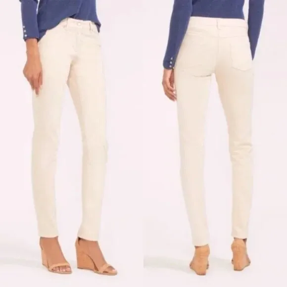 J. McLaughlin Lexi Jeans In Raw Beige Size 6 EUC