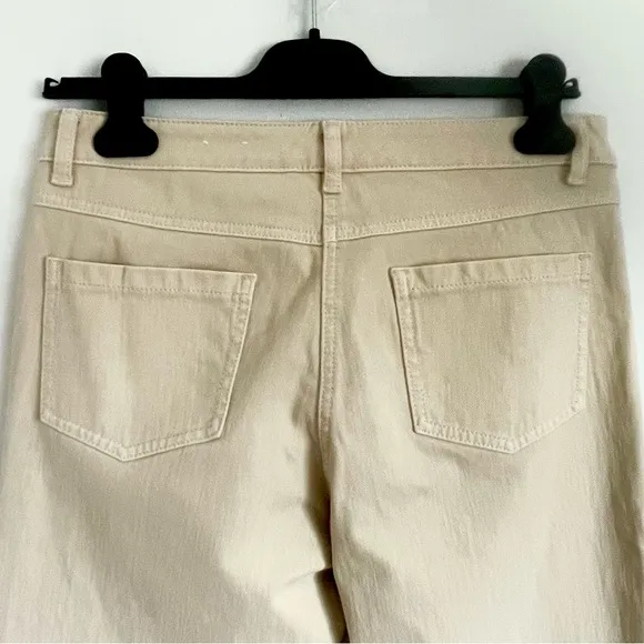 J. McLaughlin Lexi Jeans In Raw Beige Size 6 EUC