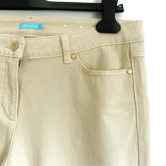 J. McLaughlin Lexi Jeans In Raw Beige Size 6 EUC