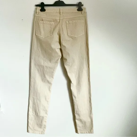J. McLaughlin Lexi Jeans In Raw Beige Size 6 EUC
