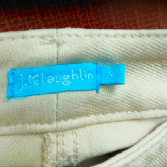 J. McLaughlin Lexi Jeans In Raw Beige Size 6 EUC