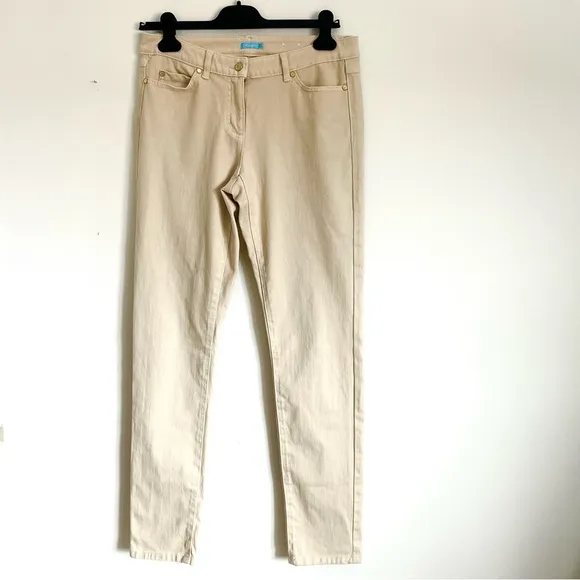J. McLaughlin Lexi Jeans In Raw Beige Size 6 EUC