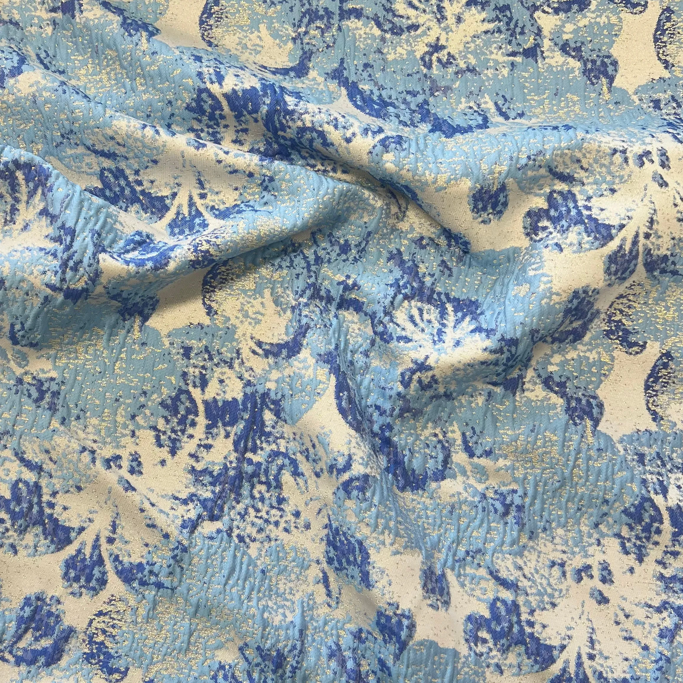 Jacquard | Blush Garden | Bluebell Metallic
