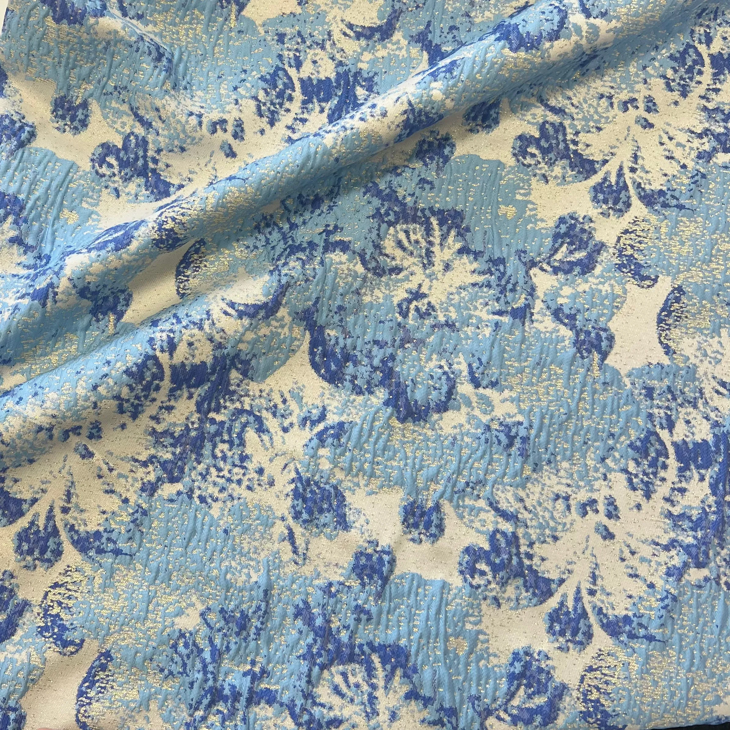 Jacquard | Blush Garden | Bluebell Metallic