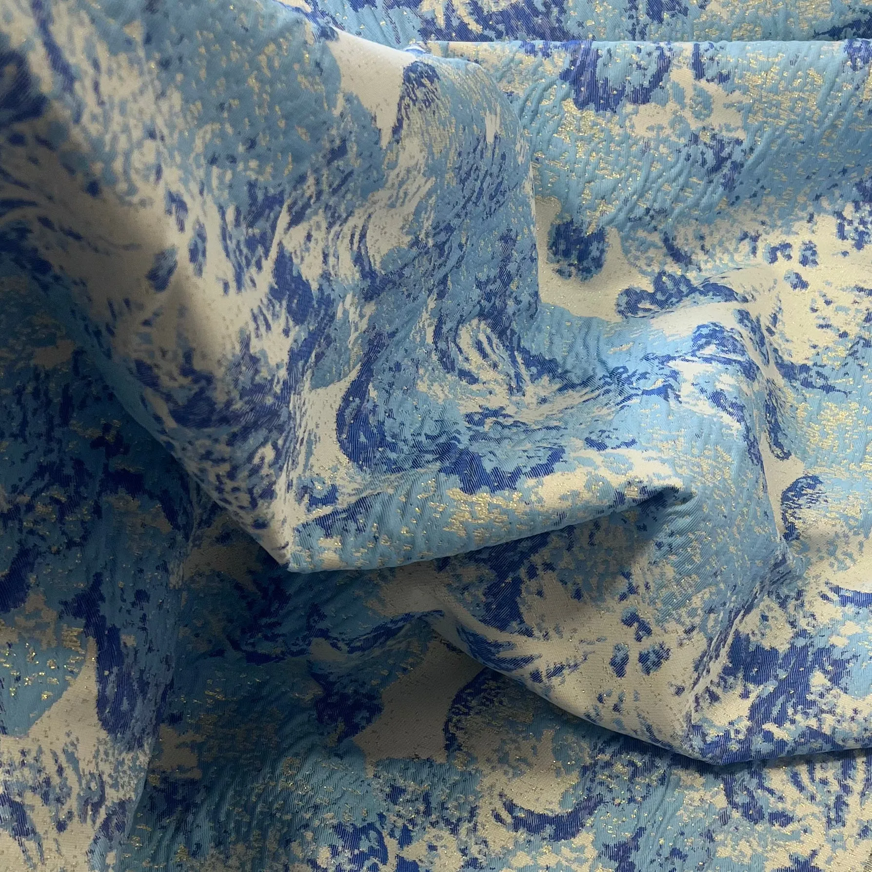 Jacquard | Blush Garden | Bluebell Metallic