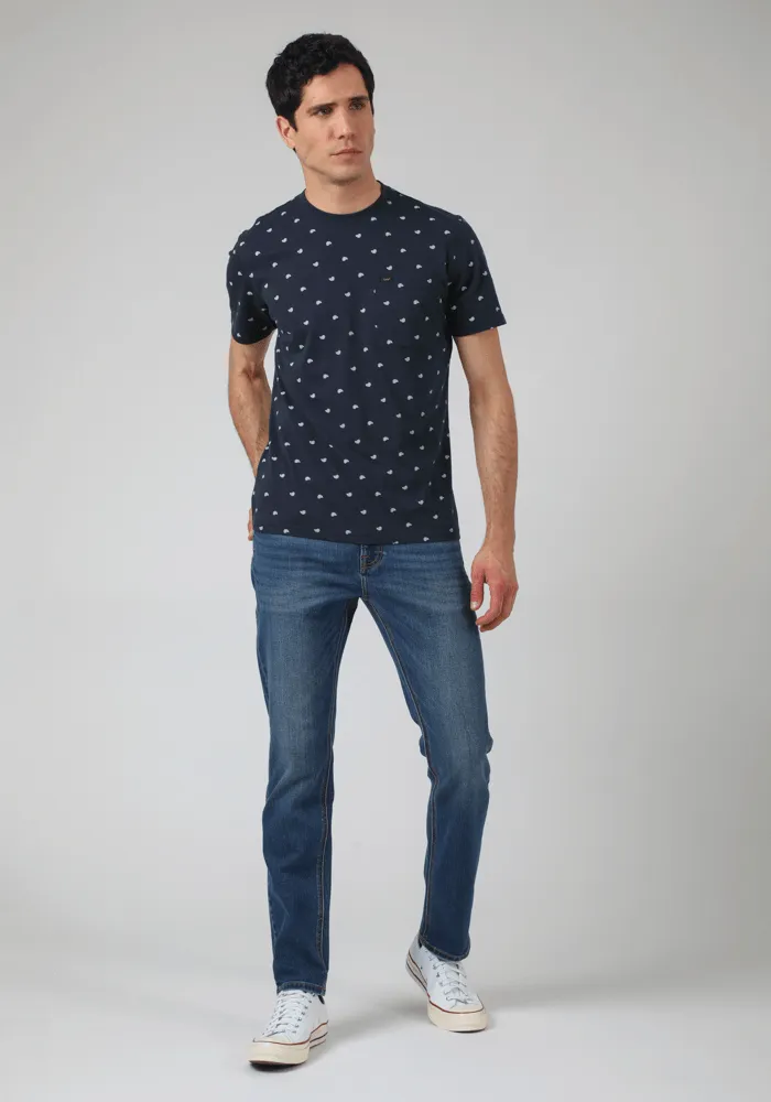 Jeans Hombre Luke Slim Fit Clean Blue