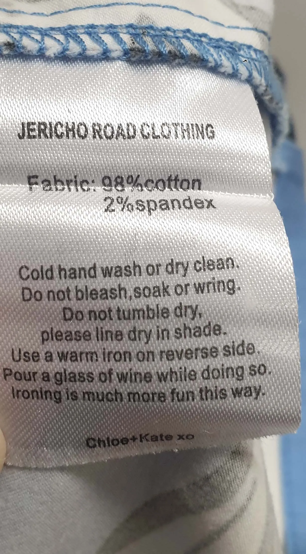 Jericho Road blue fish print size 10