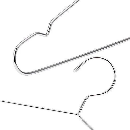 Jetdio 12.5" Children Stainless Steel Clothes Shirts Hanger with Notches, Children Hanger, Cute Small Strong Coats Hanger for Kids, 30Pack