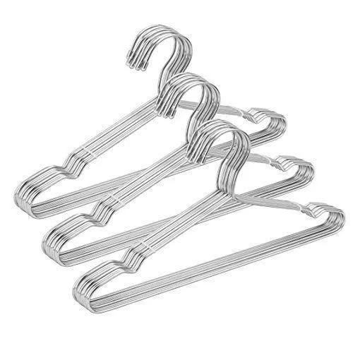Jetdio 12.5" Children Stainless Steel Clothes Shirts Hanger with Notches, Children Hanger, Cute Small Strong Coats Hanger for Kids, 30Pack