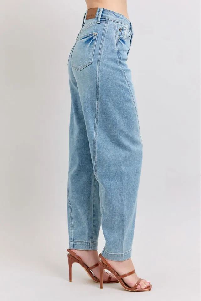 Judy Blue HW Side Panel Barrel Leg