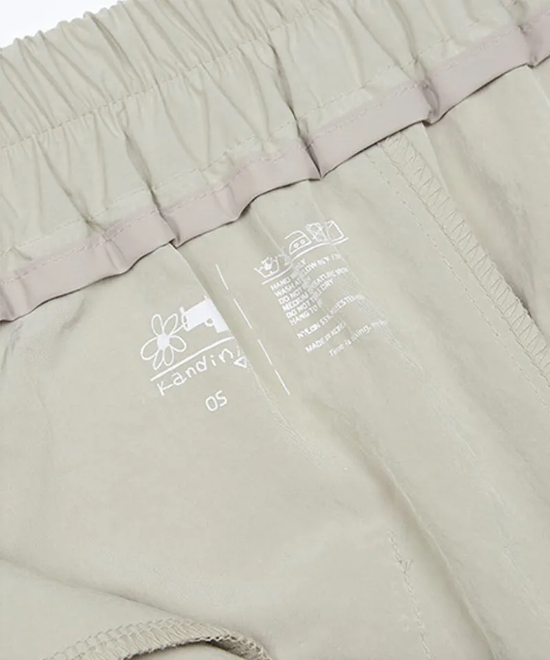 KANDINI Windflow Long Skirt - Light Khaki