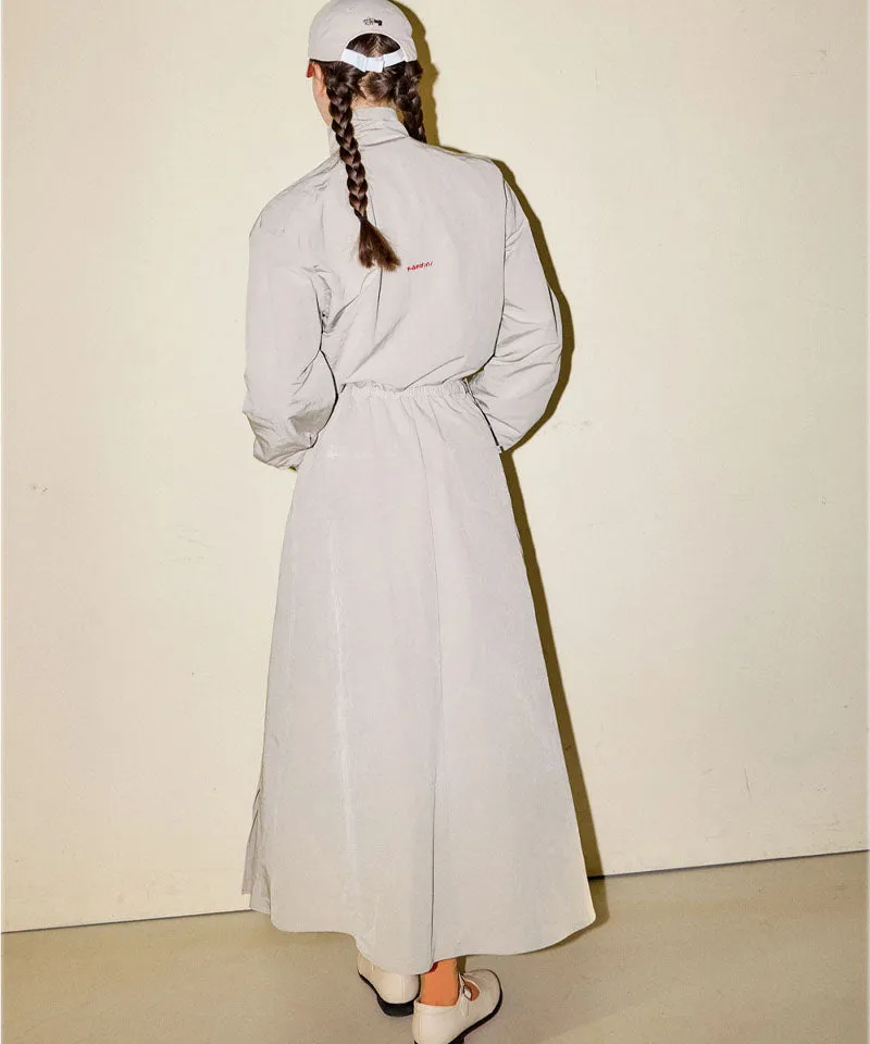 KANDINI Windflow Long Skirt - Light Khaki