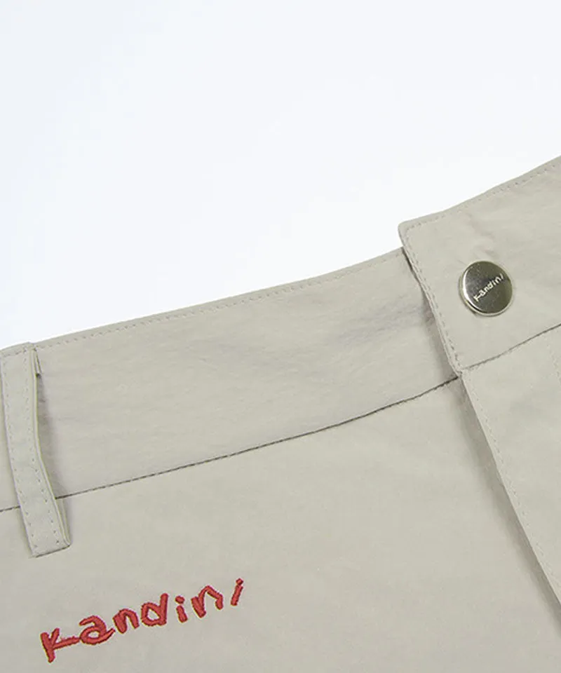 KANDINI Windflow Long Skirt - Light Khaki