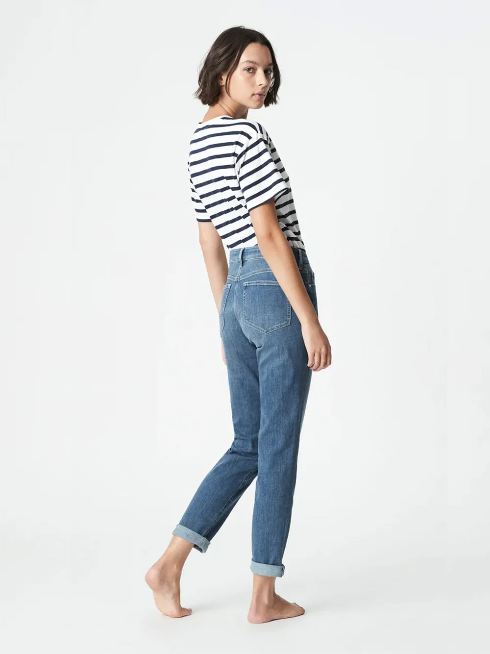 Kathleen Jeans - Light Brushed Feather Blue