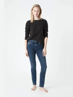 Kathleen  Jeans - Tonal Foggy Deep Feather Blue