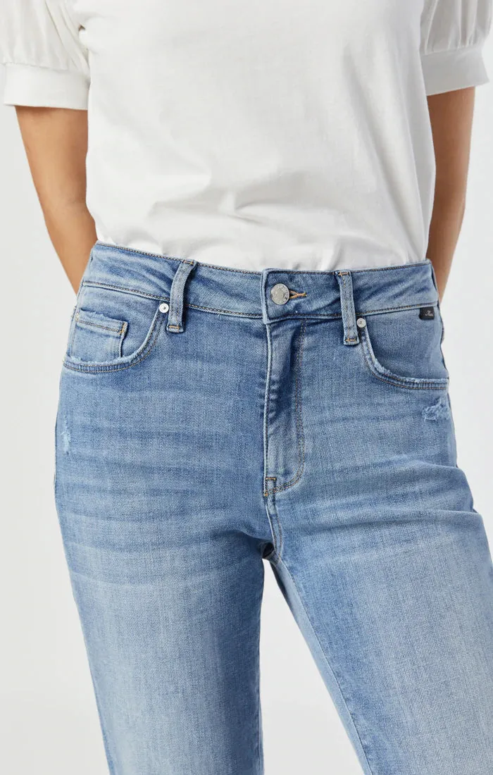 Kathleen Slim Boyfriend Light Feather Blue