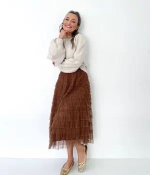 KELLY RUFFLE TULLE SKIRT - NEW COLOURS
