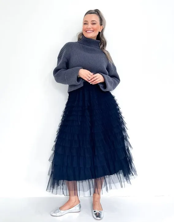KELLY RUFFLE TULLE SKIRT - NEW COLOURS