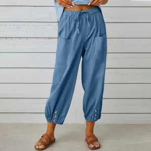 Kim - Elegant linen pants for women