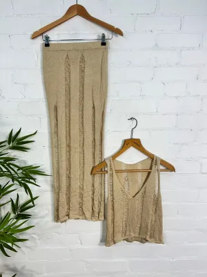 Knitted Skirt And Top