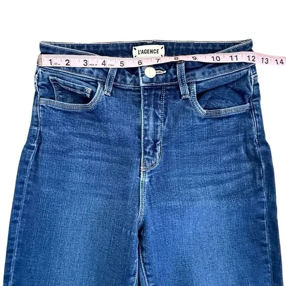 L’agence ~ Women’s Margot High Rise ~ Blue Skinny Jeans ~ size 25
