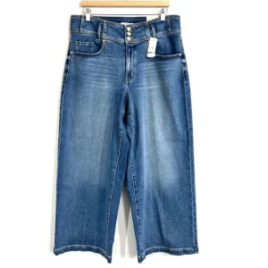 Lane Bryant Ultra High-Rise Signature Fit Wide- Leg Size‎ 14S Denim Jeans Retro