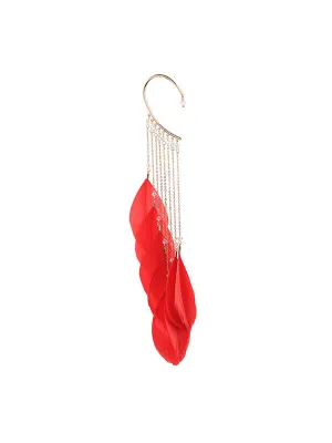 Large Leaf Pattern Exaggerated 1 pcs Earrings