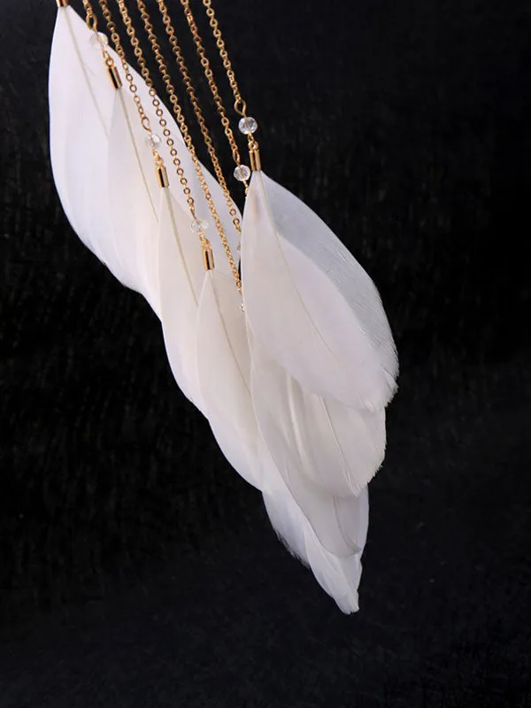 Large Leaf Pattern Exaggerated 1 pcs Earrings