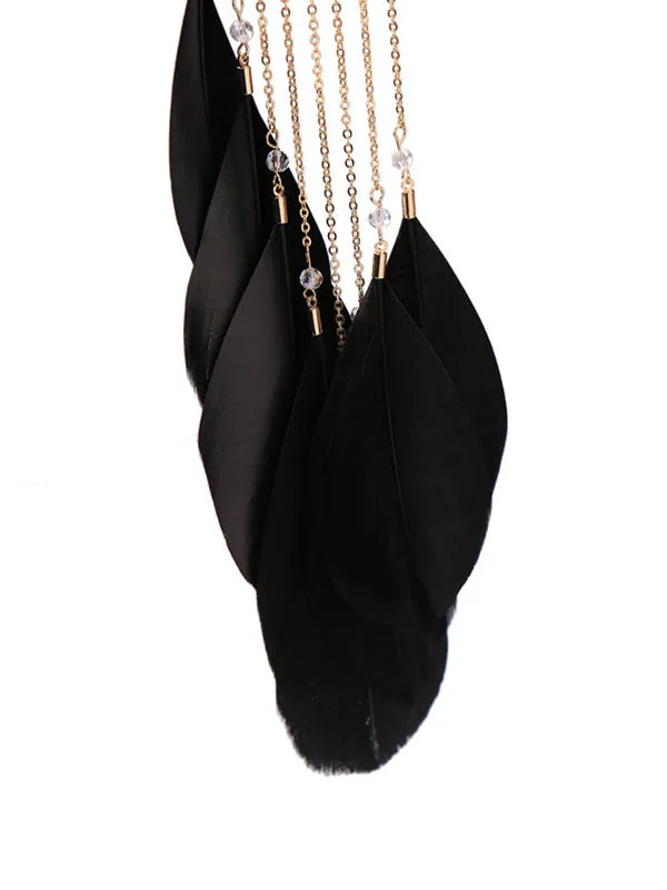 Large Leaf Pattern Exaggerated 1 pcs Earrings