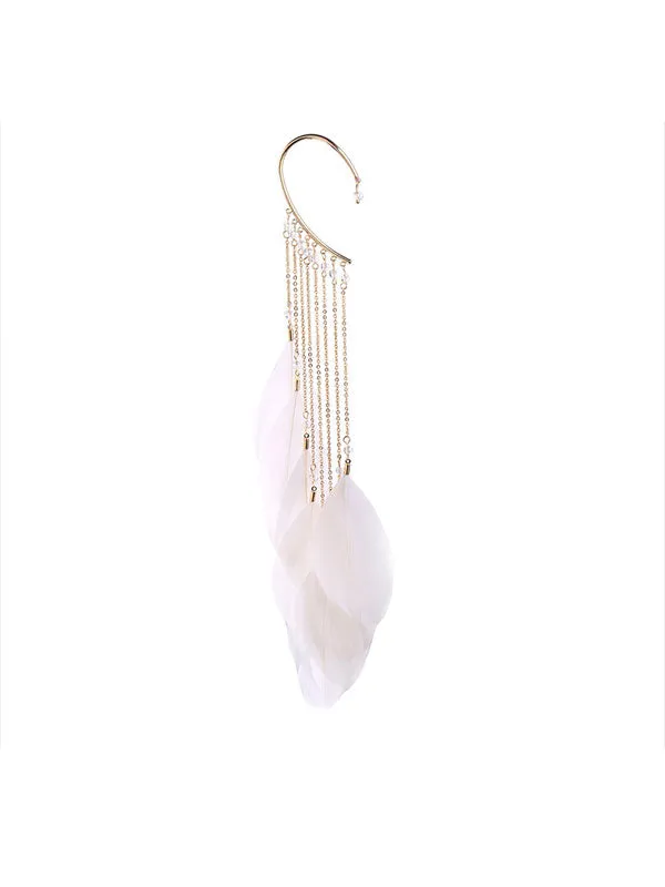 Large Leaf Pattern Exaggerated 1 pcs Earrings