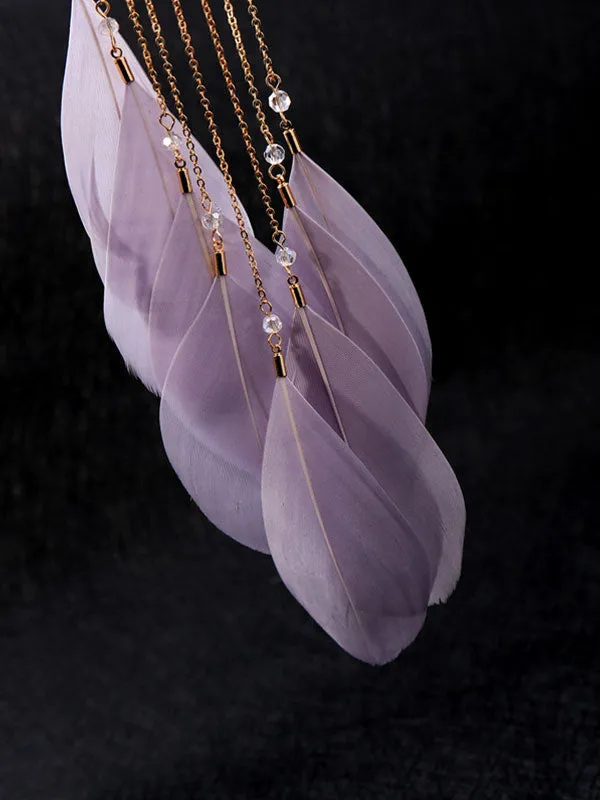 Large Leaf Pattern Exaggerated 1 pcs Earrings