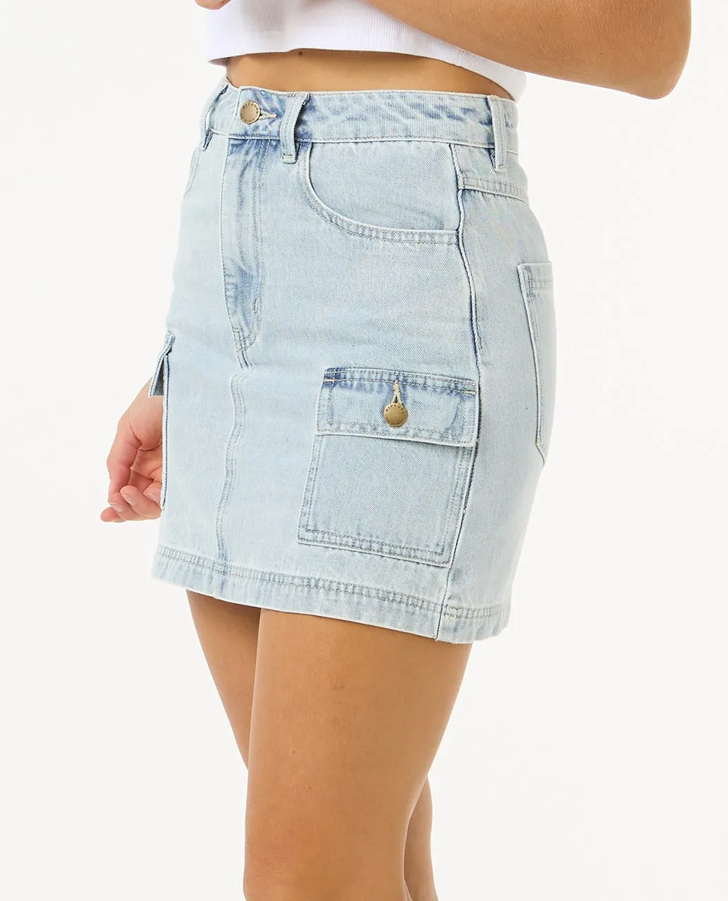 Las Dalias Denim Mini